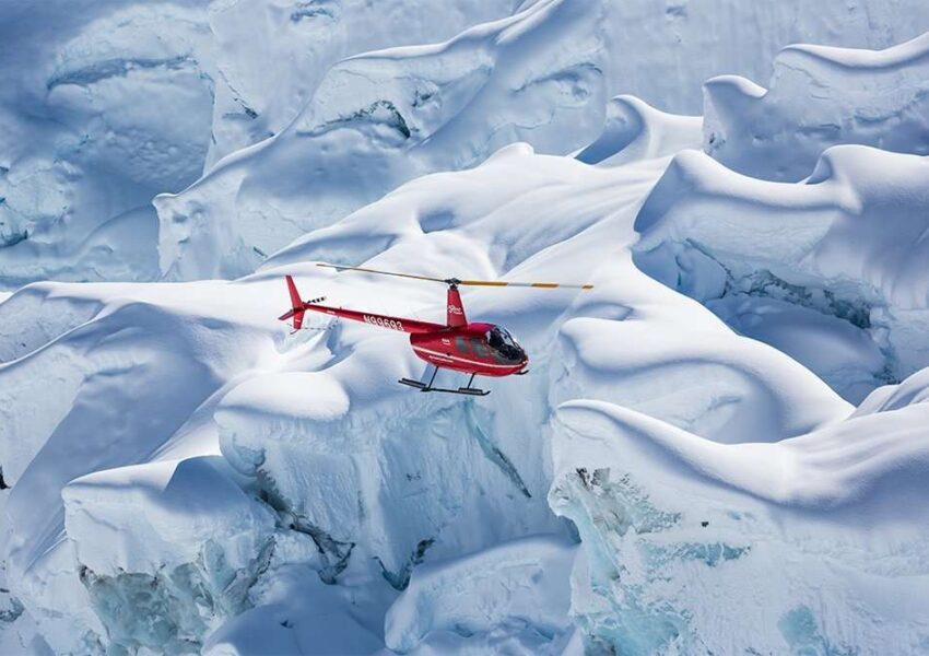 알래스카 빙하 헬리콥터